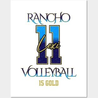 Lexi #11 Rancho VB (15 Gold) - White Posters and Art